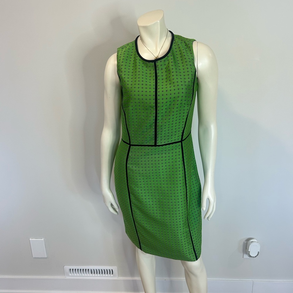 Gorgeous and colourful J. Crew Green and Navy Midi Dress❤️2 - Picture 11 of 11